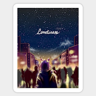 loneliness Sticker